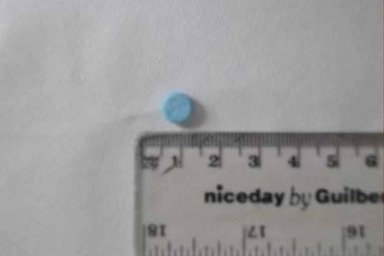 Image showing the blue pill of Bromazolam